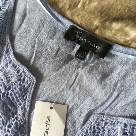 🆕 Spense Peasant Boho Top 💙🌼🌿 - Picture 4 of 7